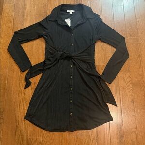 Chic Black Long Sleeve Dress